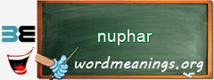 WordMeaning blackboard for nuphar